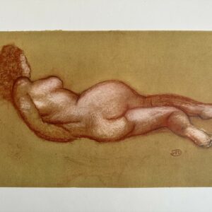 Jeune Femme Nue Vue de Dos , Couchee et Accoudee - Aristide Maillol