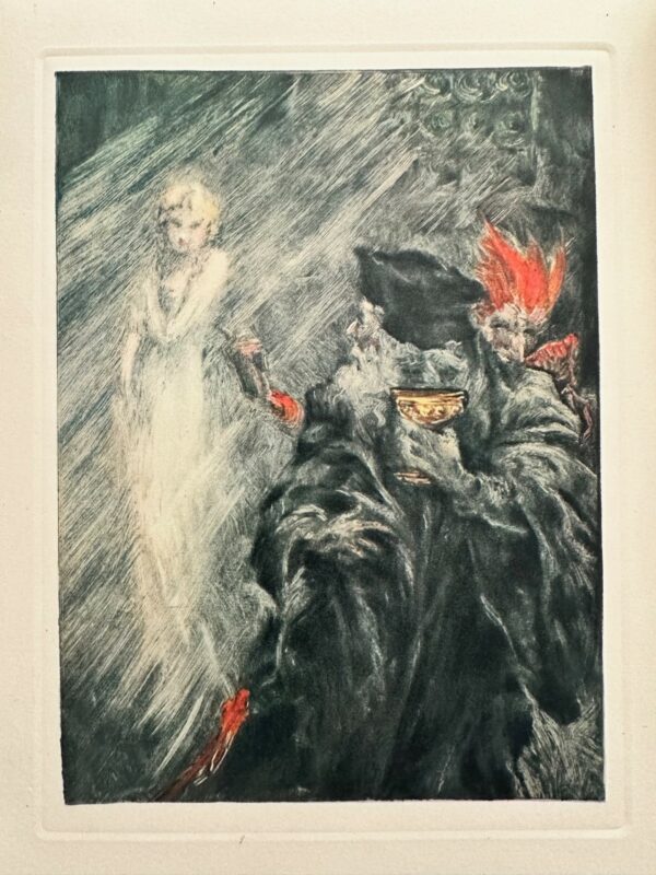 Jeune Fille A la Robe Blanche - Louis Icart