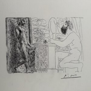 Sculpteur Travaillant sur le Motif avec Marie-Therese Posant - Pablo Picasso