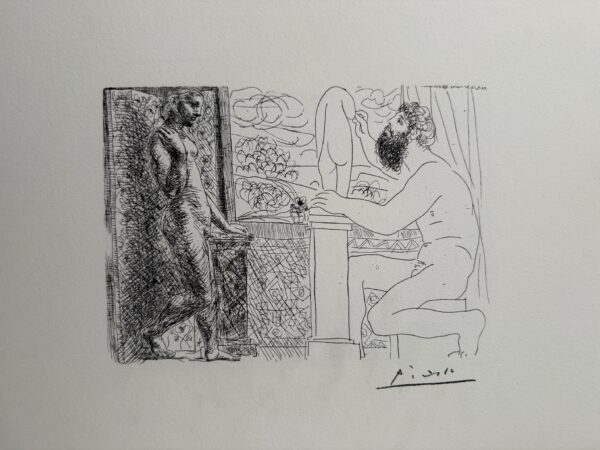 Sculpteur Travaillant sur le Motif avec Marie-Therese Posant - Pablo Picasso