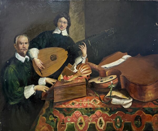Musiciens Autour D’une Table - F Vernos Xx