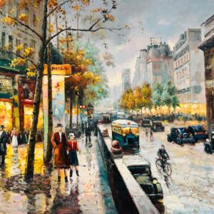 Scene de Rue Parisienne - Walter Sita