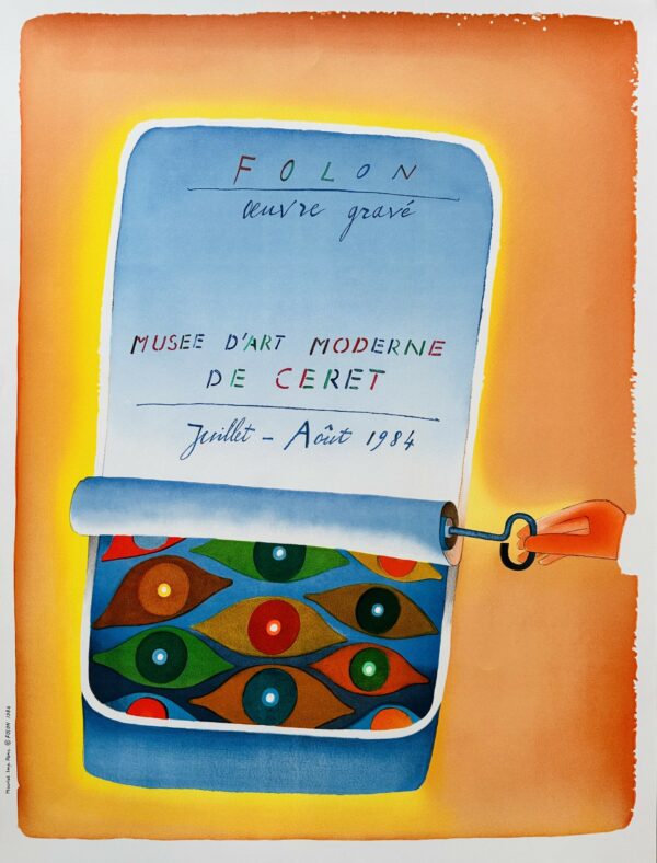Oeuvre Gravée - Musée D'art Moderne de Céret 1984 - Jean Michel Folon
