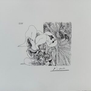 Avec le Pape Comme Voyeur Cache - Picasso Pablo