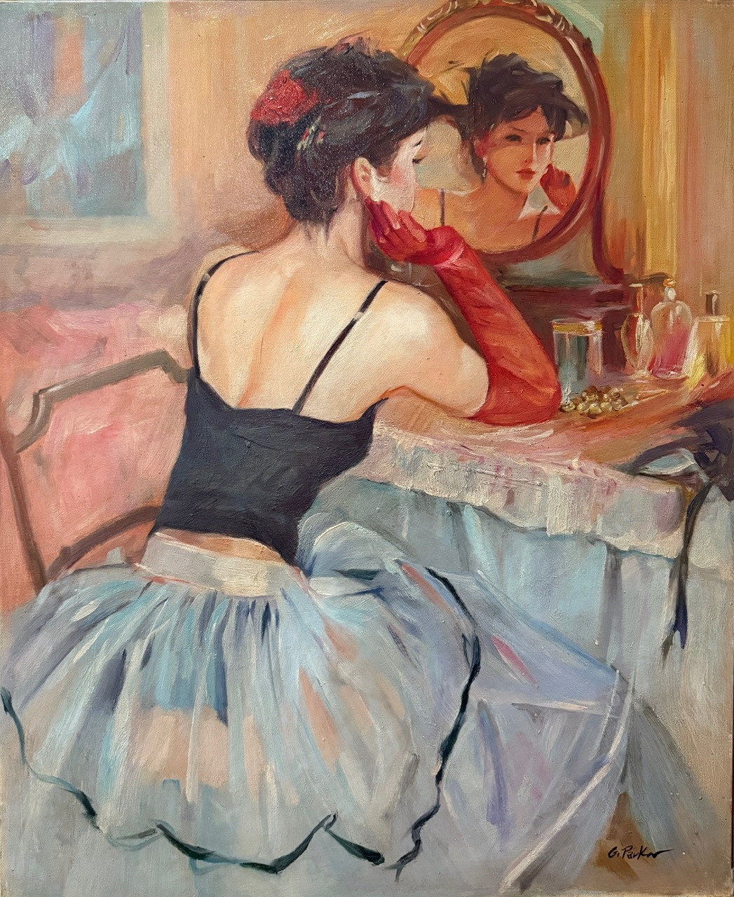 Jeune Fille A la Robe - Gérard Parker  Xx – Image 1