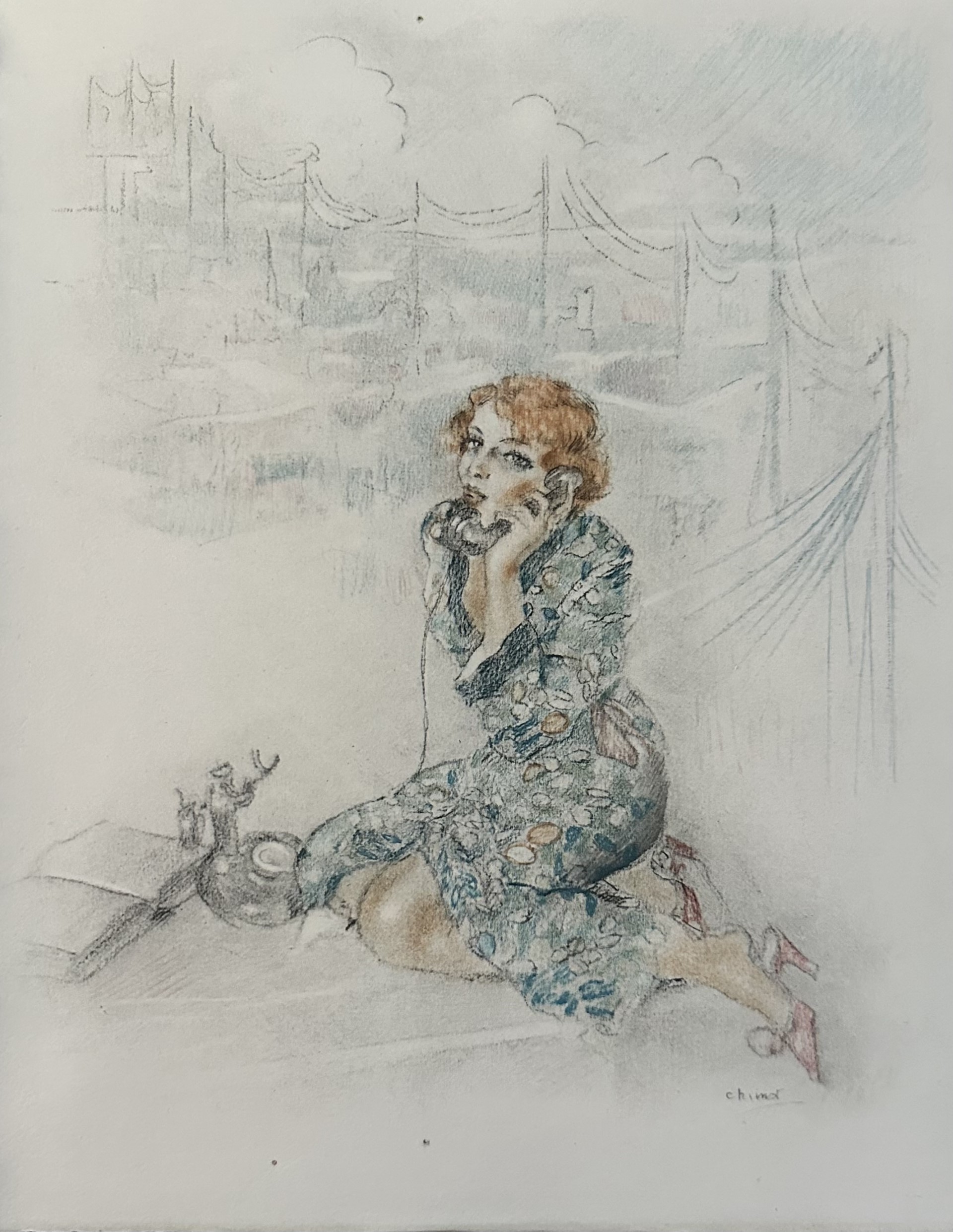 Au Telephone - Edouard Chimot – Image 1