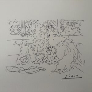 203 Taureau et Chevaux dans L’arène, 1973 - Pablo Picasso