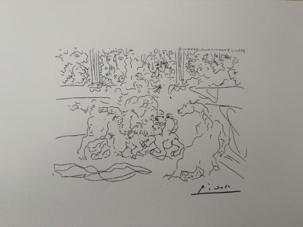 203 Taureau et Chevaux dans L’arène, 1973 - Pablo Picasso