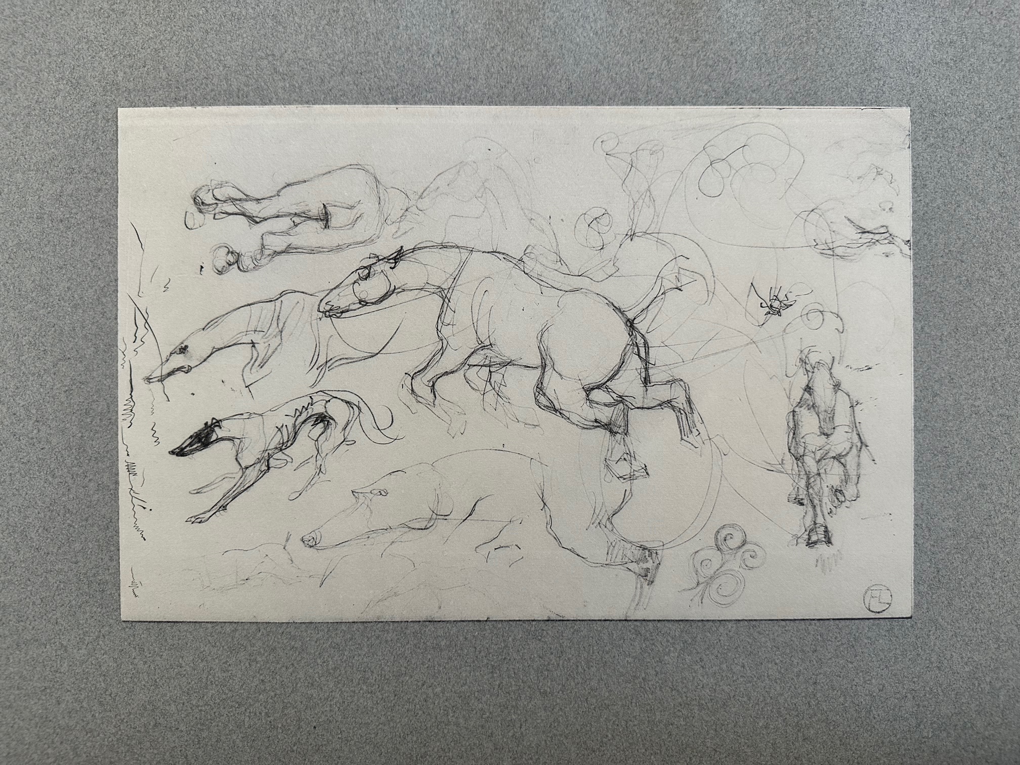 Chevaux et Chiens Levriers - Henri De Toulouse Lautrec – Image 1