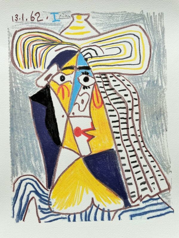 Personnage Cubiste au Chapeau - Pablo Picasso