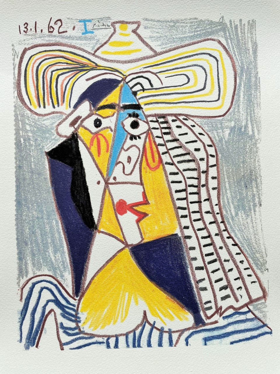 Personnage Cubiste au Chapeau - Pablo Picasso – Image 1