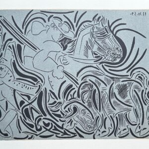 Pique (Fond Bleu) - Picasso Pablo