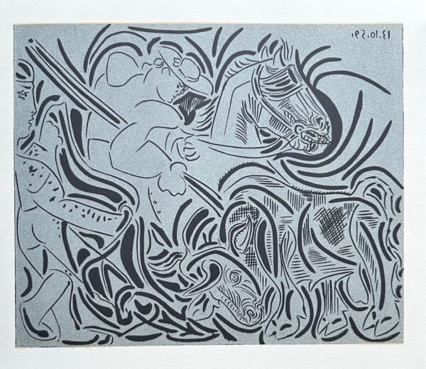 Pique (Fond Bleu) - Picasso Pablo