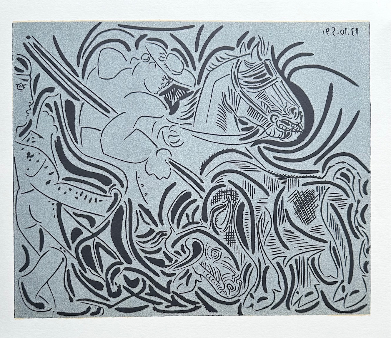 Pique (Fond Bleu) - Picasso Pablo – Image 1