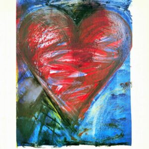 Coeur sur Fond Bleu - Dine Jim