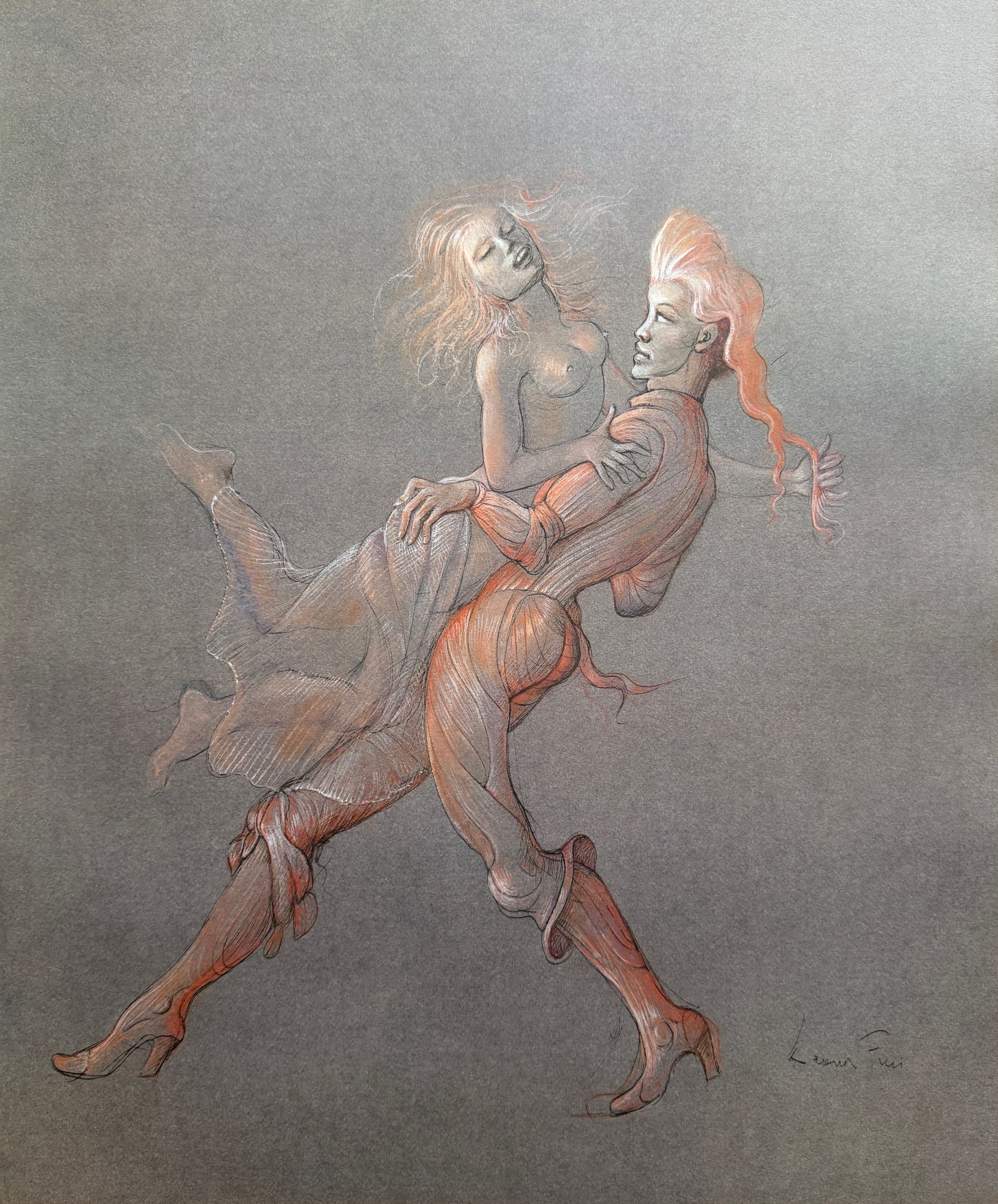 Femmes Pressees ( la Course), 1980 - Léonor Fini – Image 1