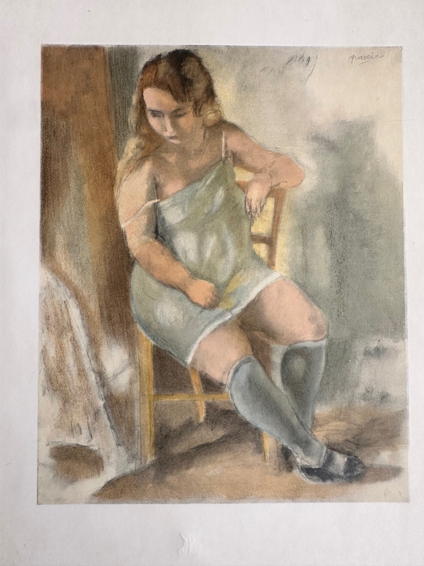 Marcele A la Chemise Bleue - Jules Pincas Dit Pascin – Image 1