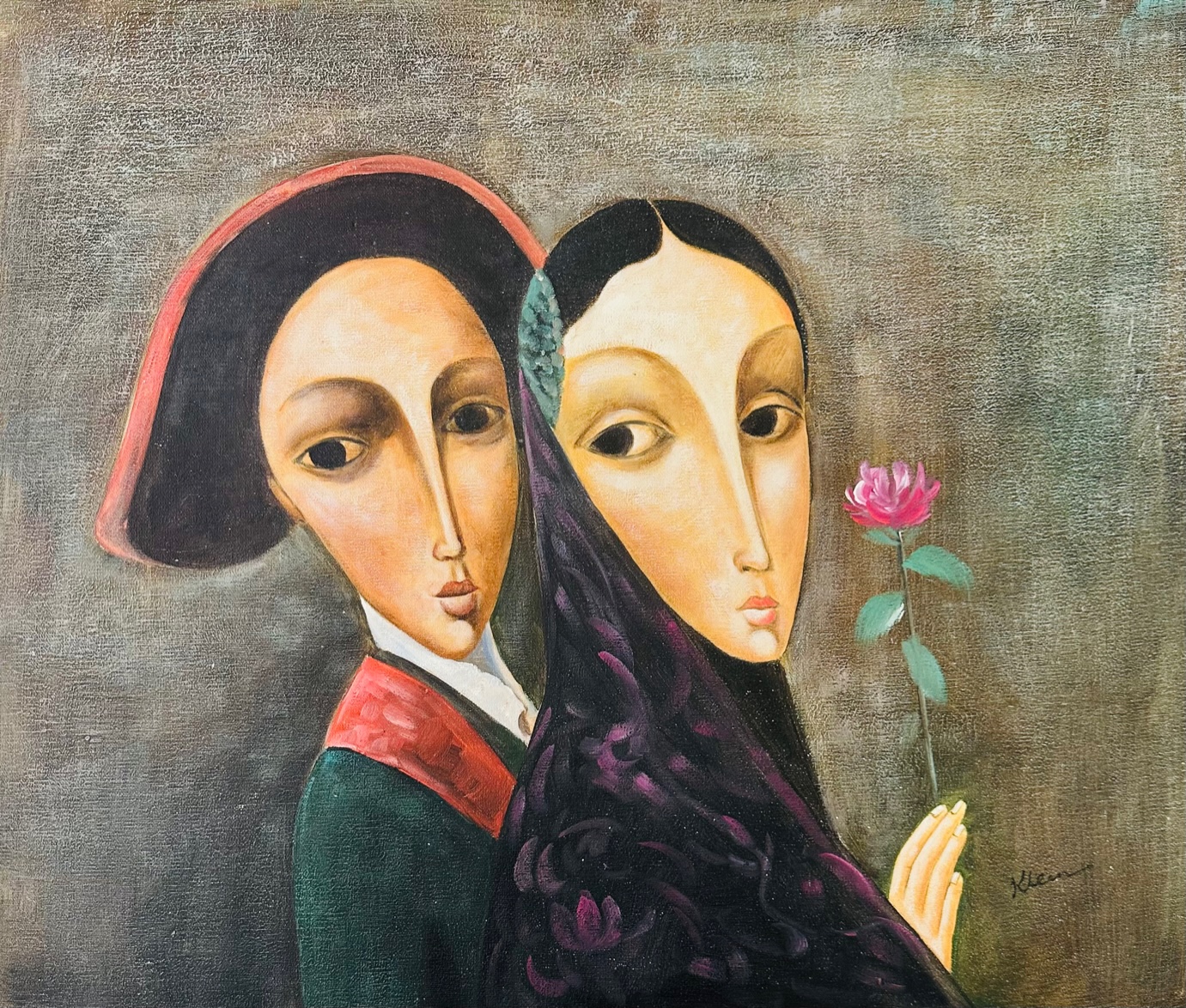 Le Couple A Fleur - Klein Xx – Image 1