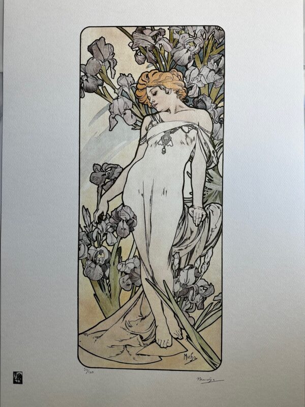Nu aux Fleurs - Alphonse Marie Mucha