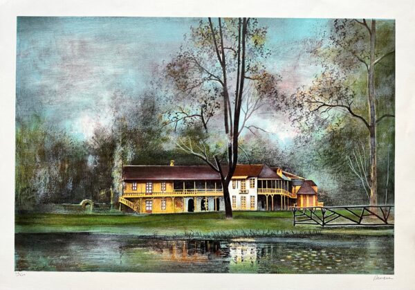 Hameau au Bord de Lac - Antonio Rivera