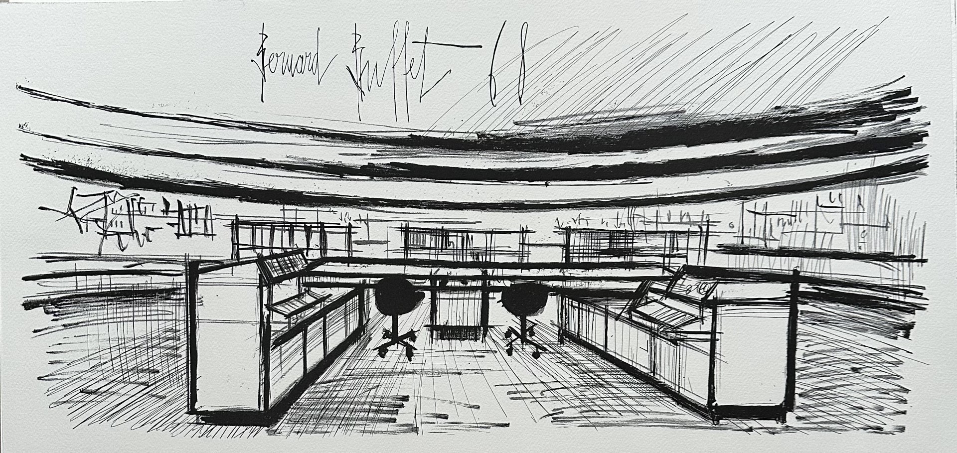 Control Room Siemens 1968 - Buffet Bernard – Image 1
