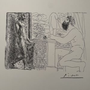 Sculpteur et Son Modèle Devant une Fenêtre - Pablo Picasso