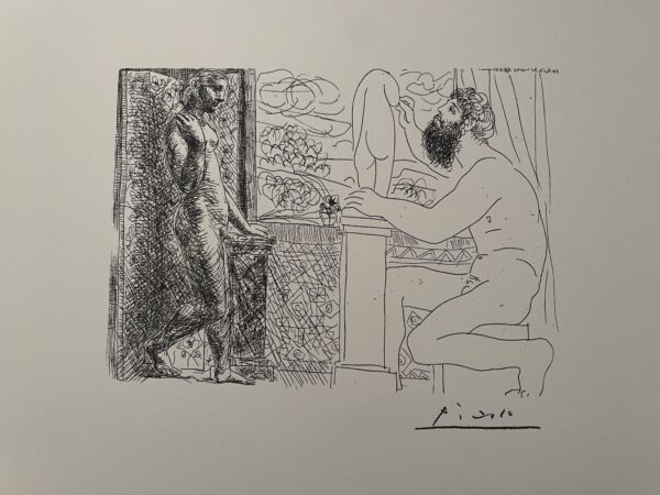Sculpteur et Son Modèle Devant une Fenêtre - Pablo Picasso