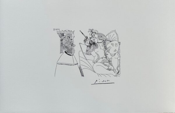 Raphaël et la Fornarina Xviii, de la Suite 347 - Picasso Pablo