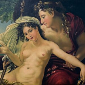 Scène Amoureuse Mythologique - 20E Eeuw Ecole Moderne
