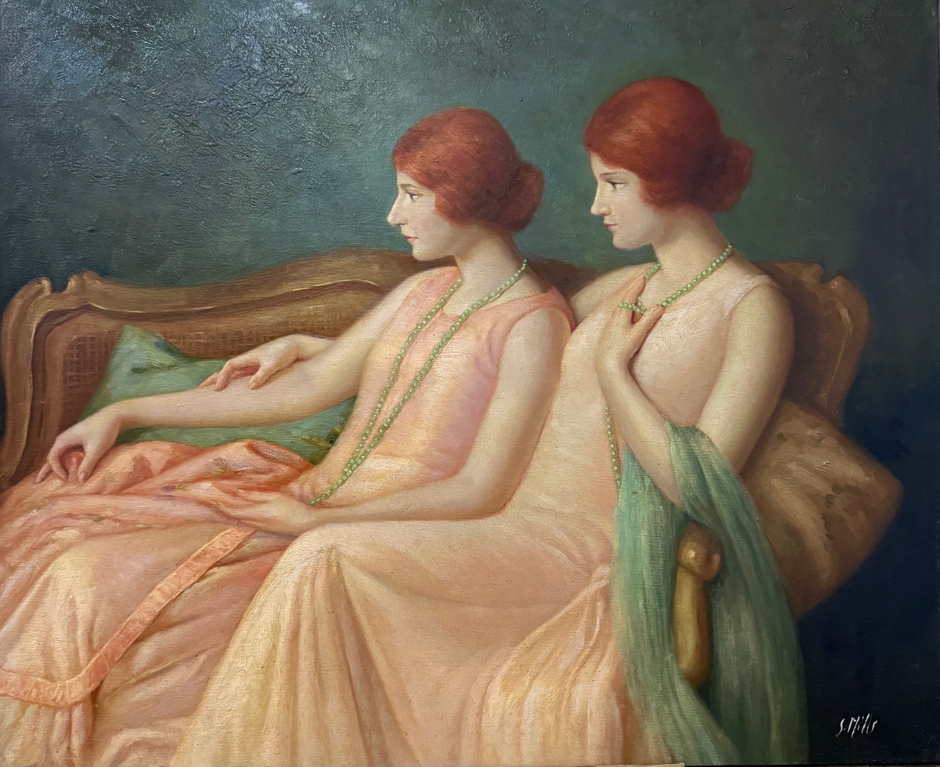Deux Femmes Allongées au Repos - Samuel Smills – Image 1