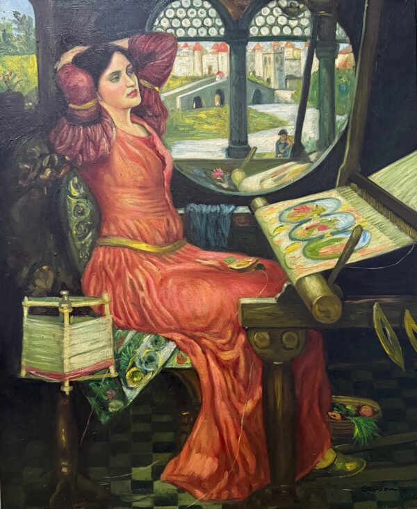 Femme en Rouge À L’intérieur - Ecole Française Xxe