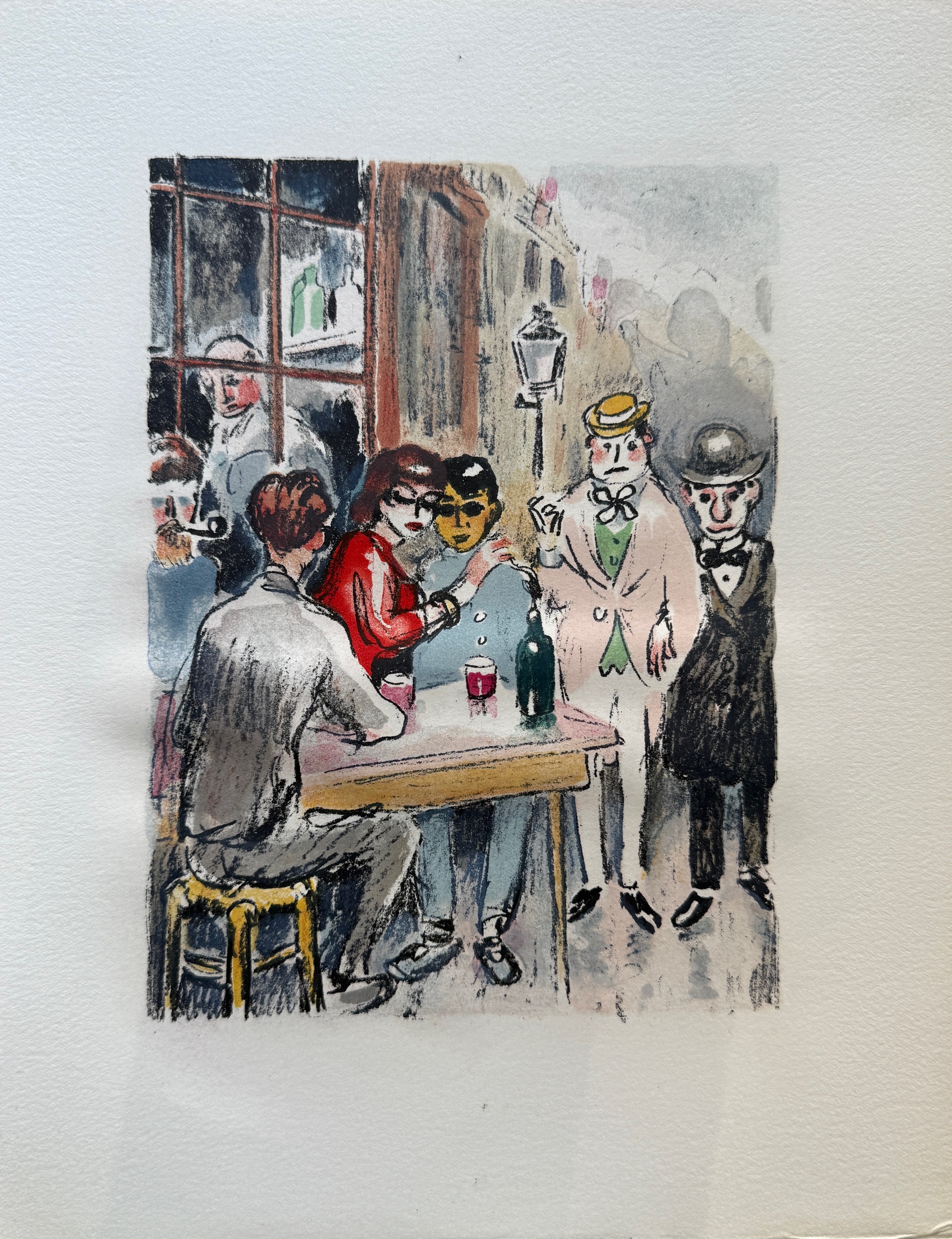 Van Dongen , Fernande , Picasso , Apollinaire et Max Jacob Reunis aux Enfants de la Butte Rue des Trois Freres - Kees Van Dongen – Image 1