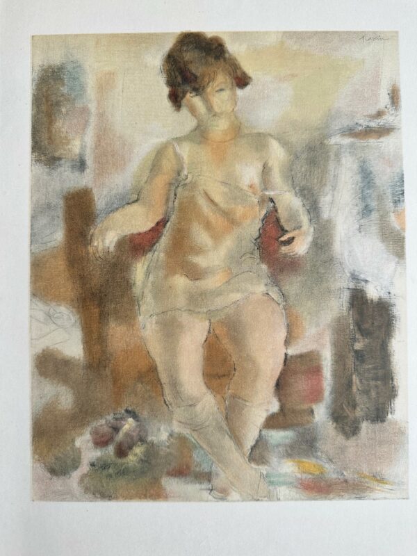 Nu A la Chemise Rose - Jules Pincas Dit Pascin,