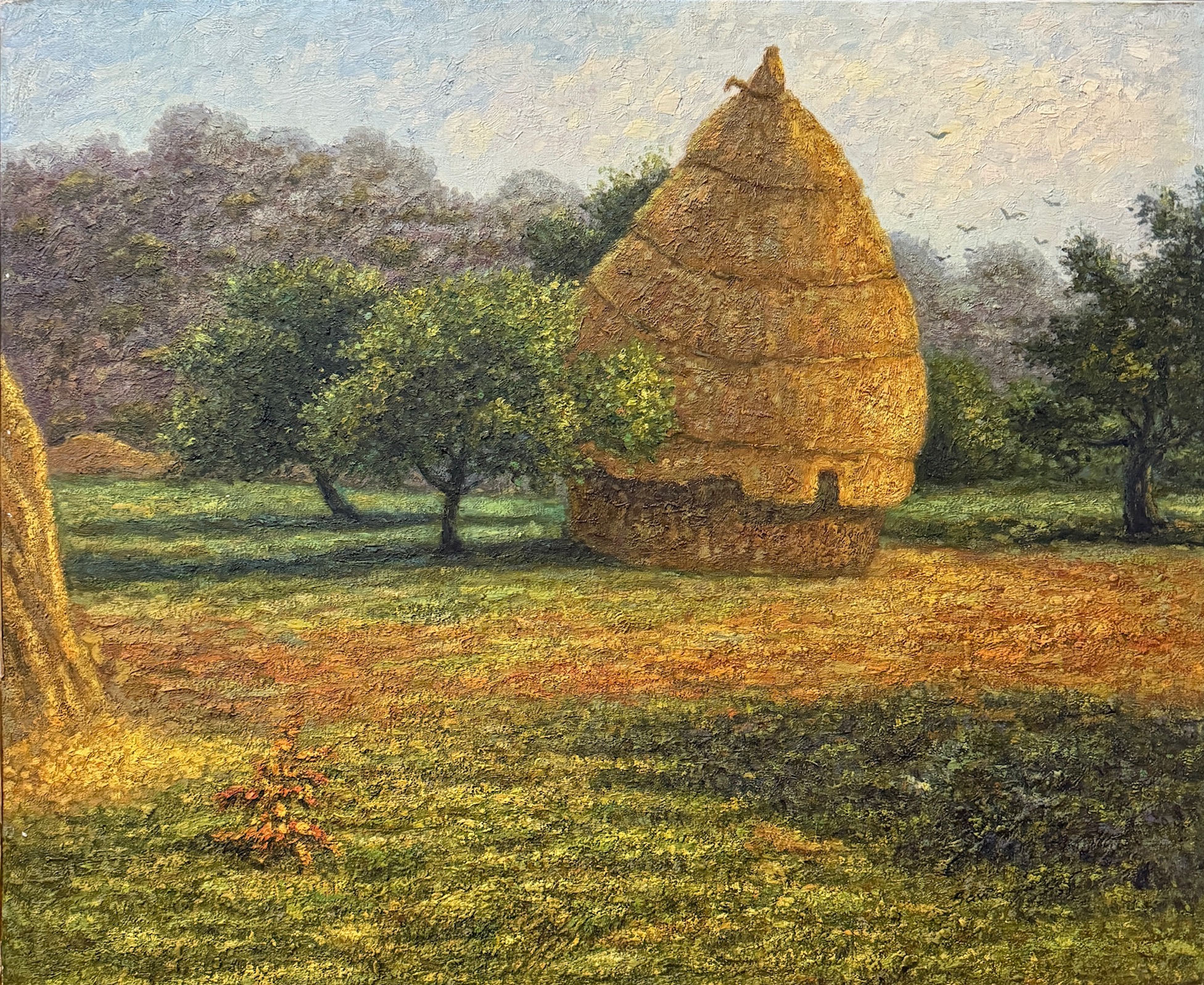 Meule de Foin dans la Campagne - Xxe École Moderne – Image 1