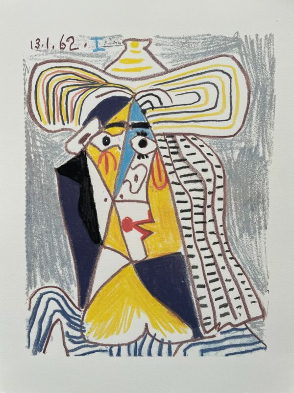 Personnage Cubiste au Chapeau - Picasso Pablo