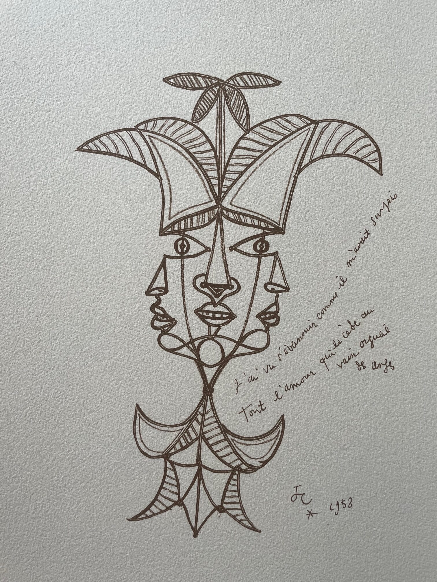 Paul Valery , Douze Poemes, Fragment - Jean Cocteau – Image 1