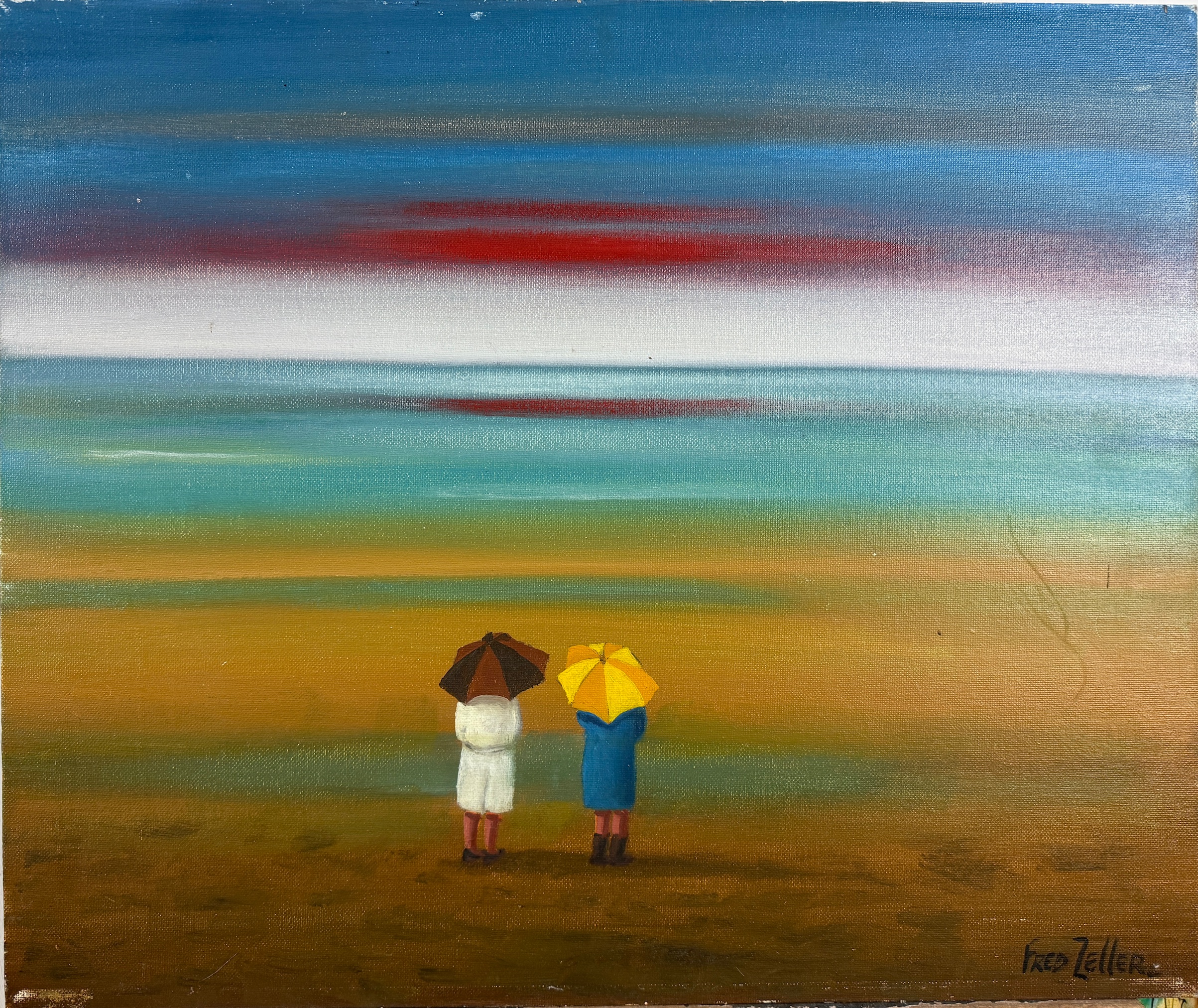 Deux Femmes Sous la Pluie - Fred Zeller – Image 1