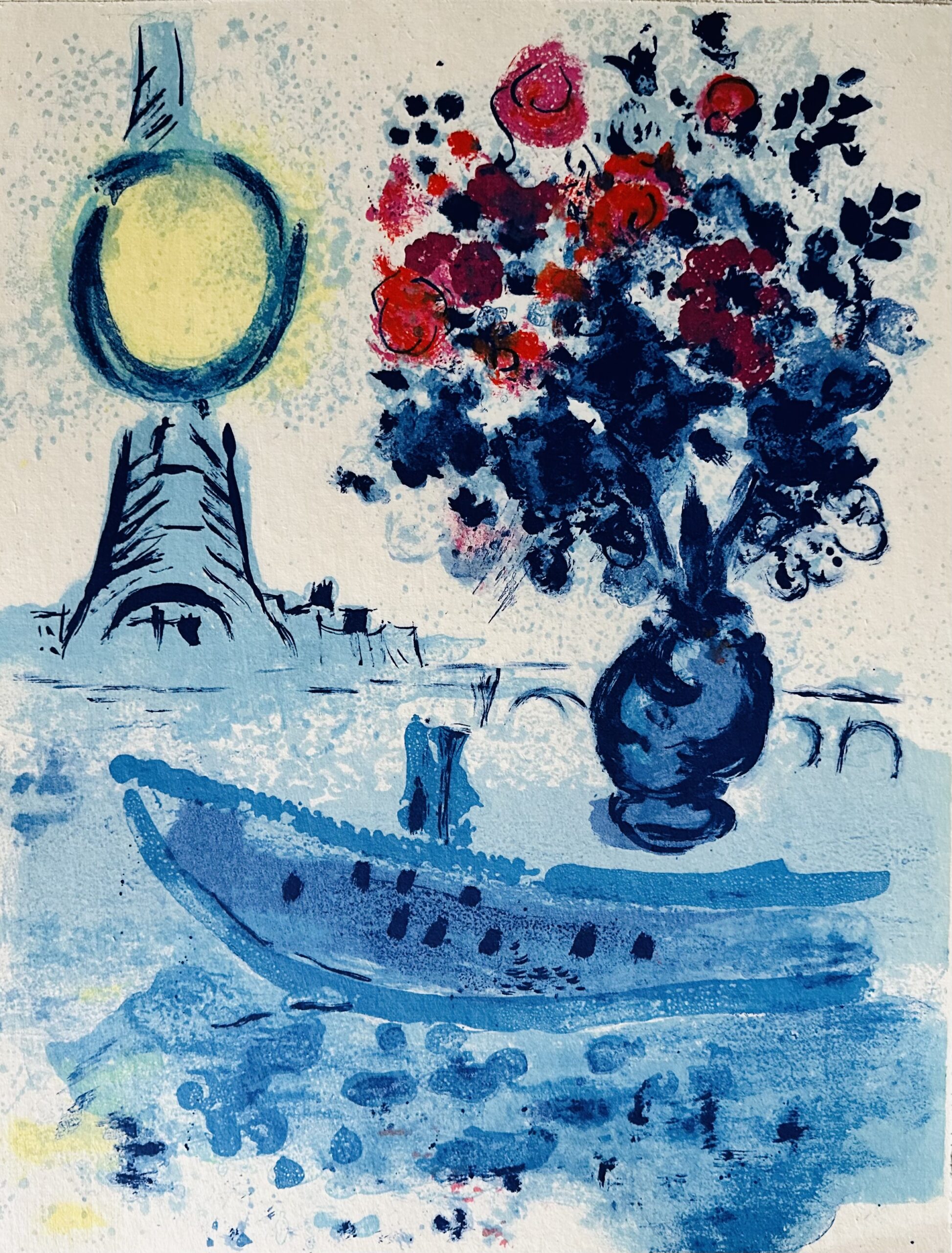 Bateau Mouche au Bouquet - Marc Chagall – Image 1