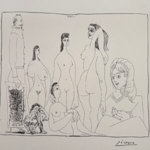 Peintre Longiligne avec des Femmes - Pablo Picasso
