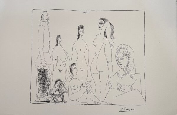 Peintre Longiligne avec des Femmes - Pablo Picasso