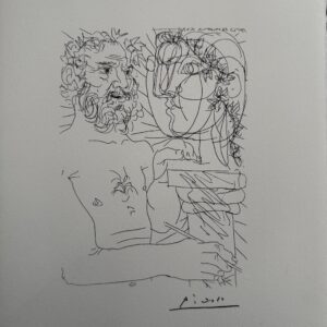 Sculpteur À Mi-Corps au Trvail - Picasso Pablo