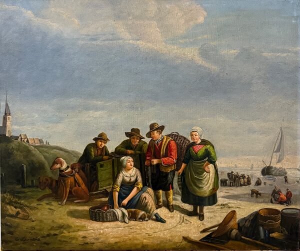 Scène Rurale avec Paysans - Gérard Laroche Xx