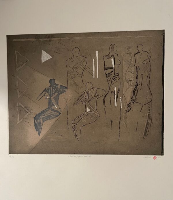 Quatre Figures Verticales, 1980 - Bruno Krief