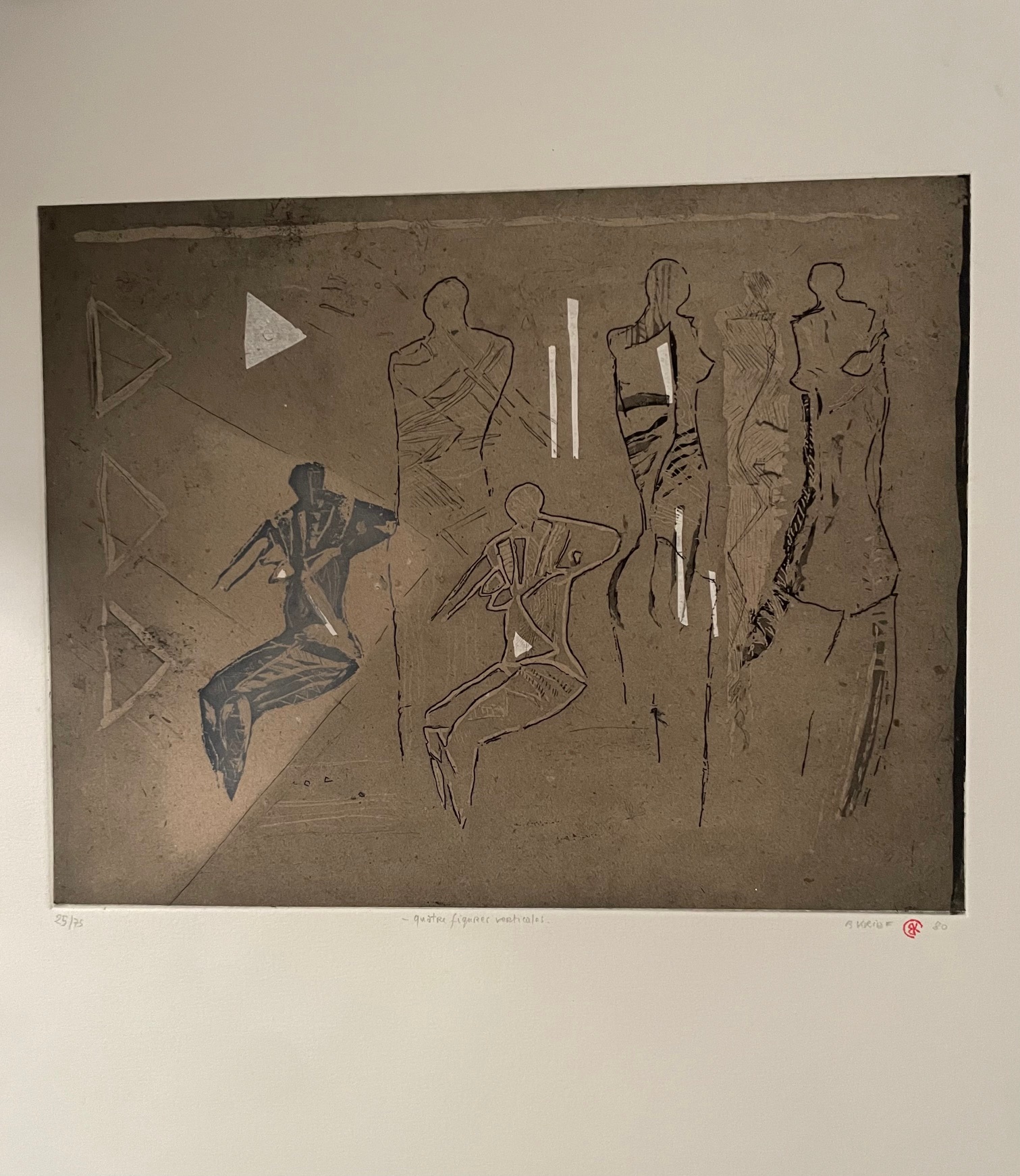 Quatre Figures Verticales, 1980 - Bruno Krief – Image 1