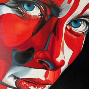 Visage aux Motifs Rouge - Jack Gage
