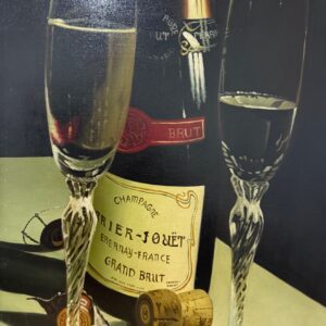 Nature Morte aux Bouteilles de Vin - Ecole Française Xxe