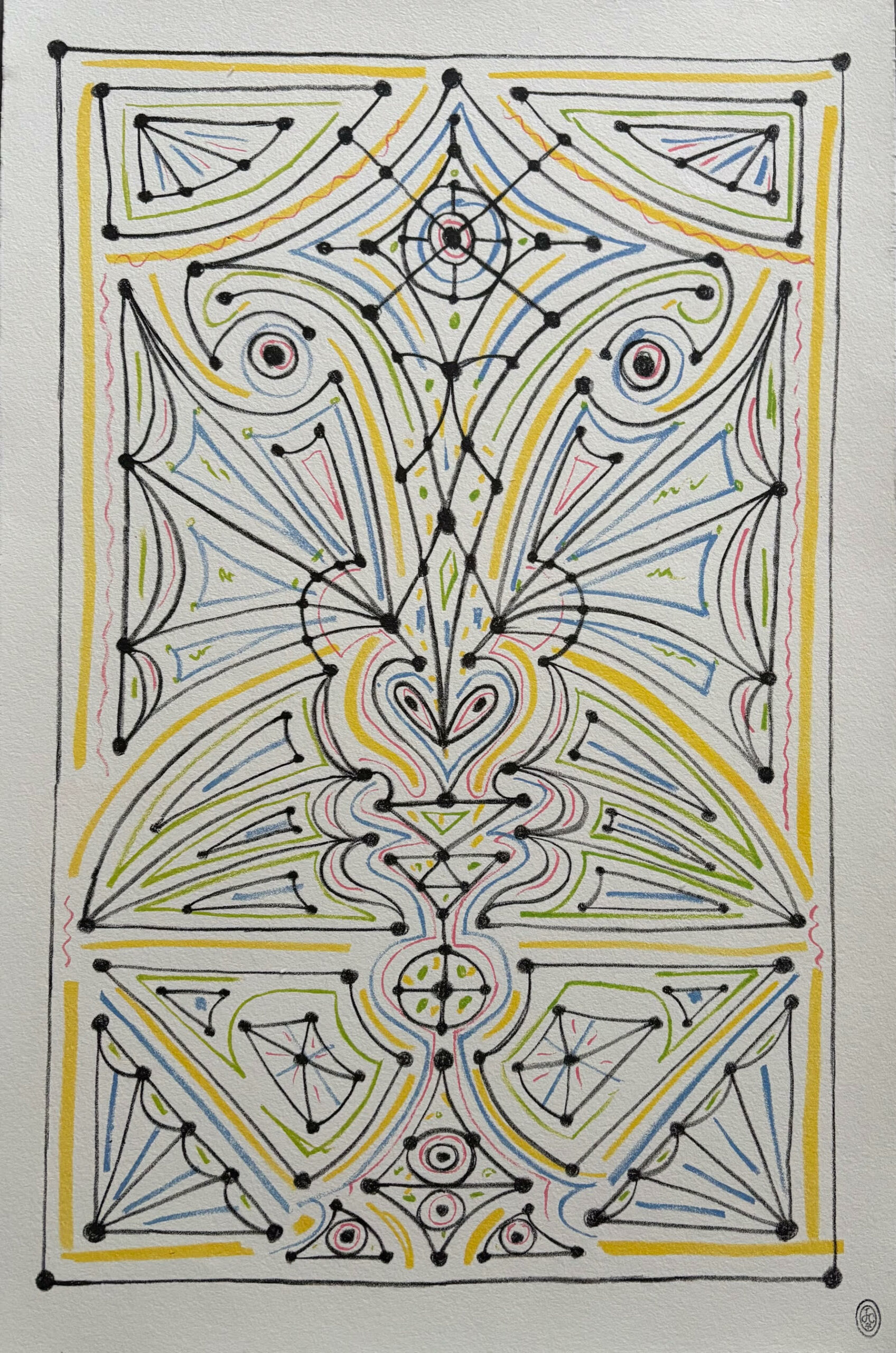 Composition Geometrique Ii - Jean Cocteau – Image 1