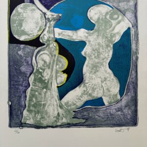 Le Nu au Miroir (Mauve) 1975 - Gérard Lecomte