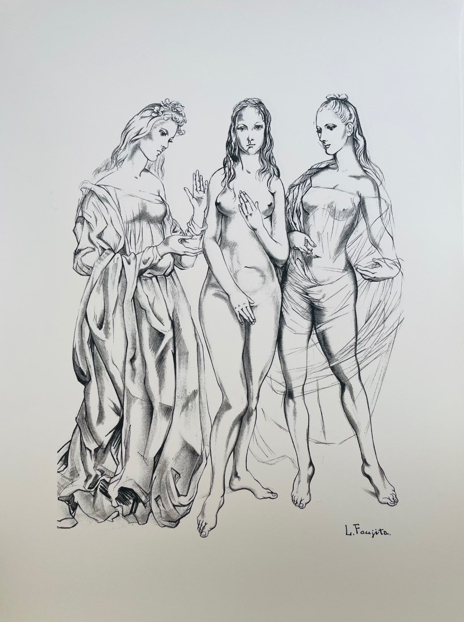 Les Trois Graces - Foujita Tsuguharu Léonard – Image 1