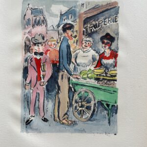 Le Marche de la Rue des Abbesses - Kees Van Dongen
